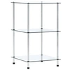 Image de Etagère 3 niveaux Transparent 40x40x67 cm Verre trempé
