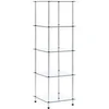 Image de Etagère 5 niveaux Transparent 40x40x130 cm Verre trempé