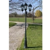 Image de Lampadaire de jardin - - 3 bras - Vert - Aluminium et fonte - Romantique
