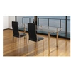 Image de Chaise de salle à manger 2 pcs Cuir artificiel Noir