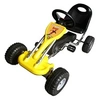 Image de Kart à Pédales Jaune pour Enfants Véhicule Voiture Jouet Jardin Terrain