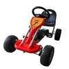 Image de Kart à Pédales Rouge pour Enfants Véhicule Voiture Jouet Jardin Terrain