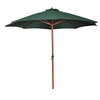 Image de Parasol 258 cm Toile Verte Polyester Auvent de Jardin Parasol de Plage 40436