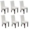 Image de Chaise de salle à manger 6 pcs Blanc