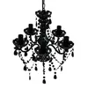 Image de Lustre avec 5 Ampoules Cristal Plafonnier Lumière Salon Chambre Maison 240308