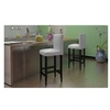 Image de Tabourets de bar lot de 6 blanc similicuir160720