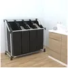 Image de Wassorteerder met 4 zakken zwart en grijs240367