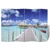 Image de Cloison de séparation pliable 217x170 cm Plage