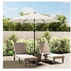 Image de Parasol met stalen paal 3 m zandwit40770
