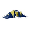 Image de Tente de camping tissu 9 personnes bleu et jaune