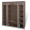 Image de Armoire avec compartiments et tiges 45 x 150 x 176 cm Marron