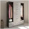Image de Kast modulair met 18 vakken 37x146x180,5 cm zwart en wit240501