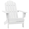 Image de Lot de 2 chaise H. 92 cm non pliable en bois exterieur blanc