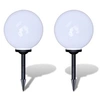 Image de Lampes d'allée à LED 2 pcs 30 cm avec piquet de sol