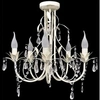 Image de Lustre en cristal transparent plafonnier 5 feux lampe luminaire 240687