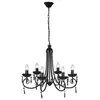 Image de Lustre en cristal plafonnier 6 feux lampe luminaire 240689