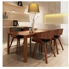 Image de Chaise de salle à manger 4 pcs Bois Marron