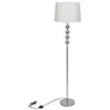 Image de Lampe de Sol à Long Pied 5 Boules de Décoration Blanc Lampe de Chevet 240904