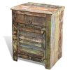 Image de Table de coin avec 1 tiroir et 1 porte Bois de récupération