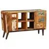 Image de Armoire avec 1 porte 4 étagères 3 tiroirs Bois massif récupéré