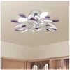 Image de Plafonnier Forme Feuille Acrylique 4 Ampoule Lustre Lampe Suspension 240981