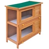 Image de Clapier d extérieur Enclos pour petits animaux 4 portes Bois
