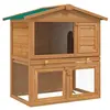 Image de Clapier d'extérieur Enclos pour petits animaux 3 portes Bois
