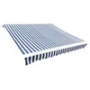 Image de Luifeldoek 4x3 m canvas blauw en wit141011