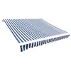 Image de Toit d auvent Toile Bleu et blanc 6x3 m (Cadre non inclus)