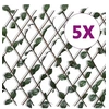 Image de Treillis Extensible Saule Clôture avec Feuilles Artificielles Grillage 140913