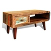Image de Table basse avec bord incurvé et 1 tiroir Bois de récupération