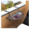 Image de Table suspendue de balcon Terre cuite et blanc Mosaïque