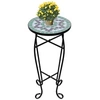 Image de Table d appoint Mosaïque Vert et blanc