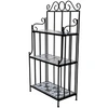 Image de Etagère plante Noir et blanc Motif mosaïque