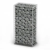 Image de Panier de gabion avec couvercle Fil galvanisé 100x50x30 cm