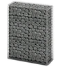 Image de Panier de gabion avec couvercle Fil galvanisé 100 x 80 x 30 cm