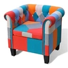 Image de Fauteuil avec design de patchwork Tissu