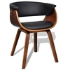 Image de Chaise de salle à manger Bois courbé et similicuir
