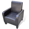 Image de Fauteuil similicuirnoir
