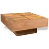 Image de Table basse carrée Marron Bois massif de manguier