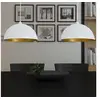 Image de Plafonnier 2 pcs Hauteur réglable Semi-sphérique Blanc