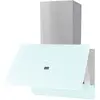 Image de - Hotte - hotte décorative - largeur : 60 cm - profondeur : 36 cm - evacuation & recyclage - blanc/argent