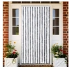 Image de Moustiquaire Gris et blanc 100x220 cm Chenille