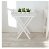 Image de Table d'appoint avec plateau Blanc