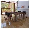 Image de Chaise de salle à manger 4 pcs Cadre en bois Cuir synthétique