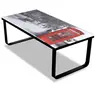 Image de Table basse avec impression de cabine téléphonique Dessus verre
