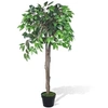 Image de Palmier Artificiel Plastique avec Pot 110 cm