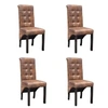 Image de Chaise de salle à manger 4 pcs Cuir synthétique