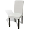 Image de 6 housses de chaise dos droit extensibles crème