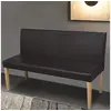Image de Banc 139,5 cm Marron foncé Similicuir
